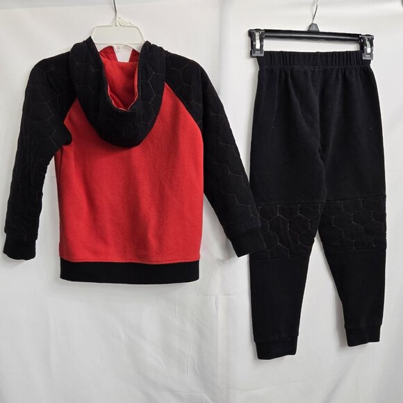 Boys Small 6-7 Marvel Spider-Man Zip up Lined Hoodie And Pants Set Miles Morales - Picture 6 of 7